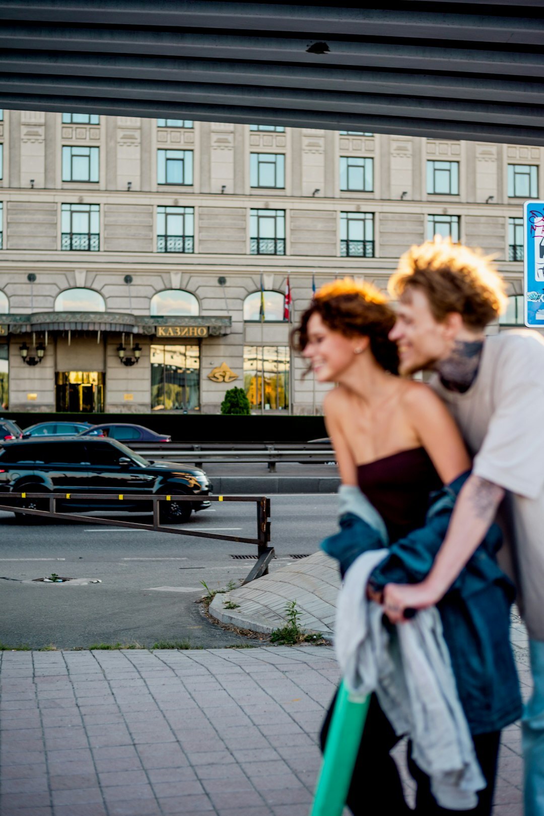couple shopping suspiciously
